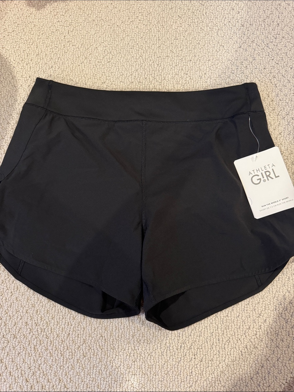 Athleta Girl Black Athletic Running Shorts